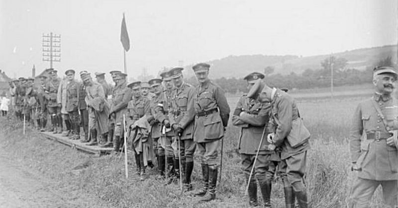 British officers on the Western front - 1917
