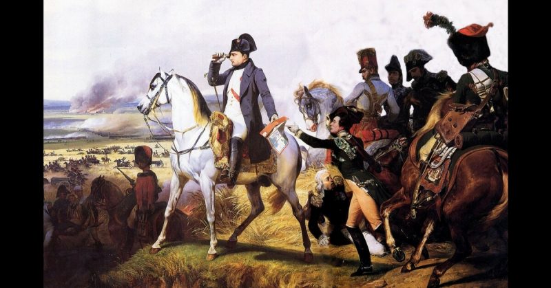 Napoleon at the Battle of Wagram, painted by Horace Vernet.