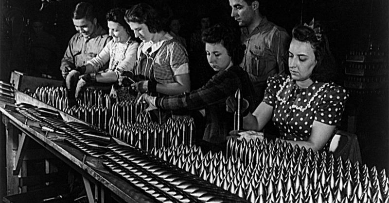 World War Two Munitions in production