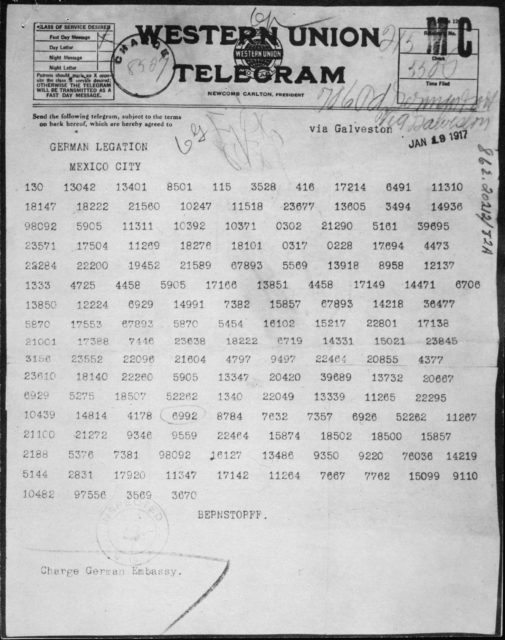 The Zimmermann Telegram