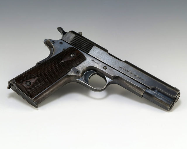 Model of 1911 pistol.