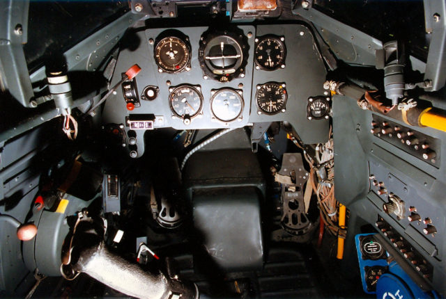 Bf 109 Gustav cockpit.