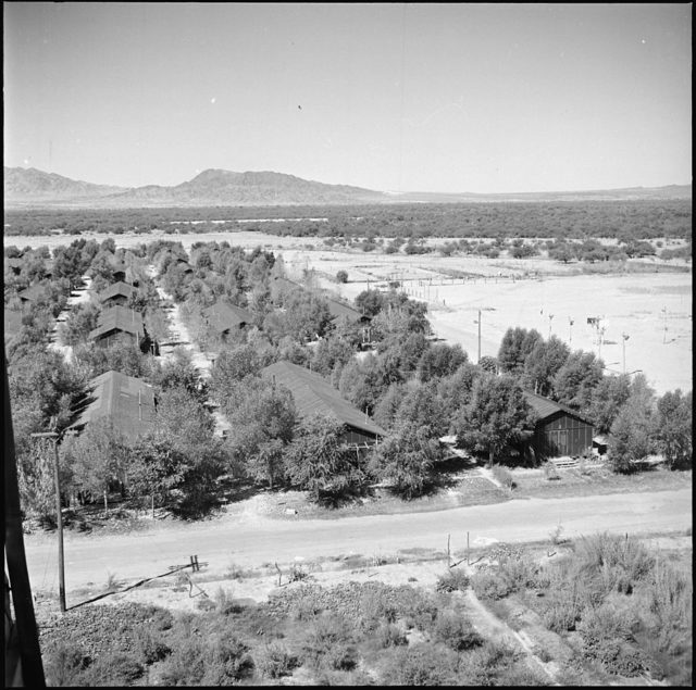 The Poston Center in September 1945