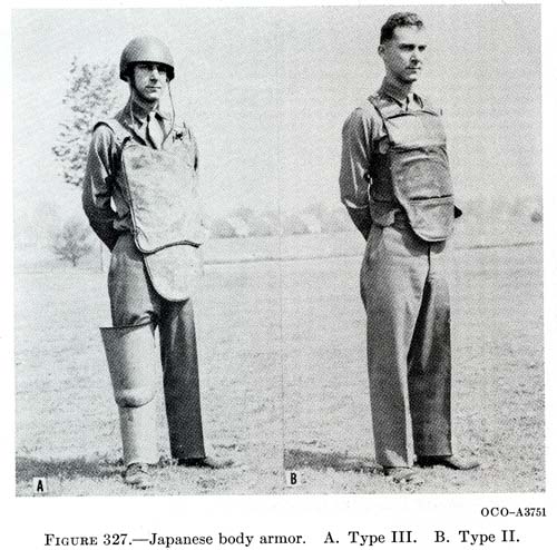 Captured Japanese body armor. 