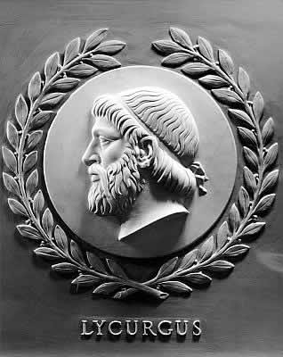 The possibly mythical Lycurgus was credited with instilling practically all the Spartan values they were known for, from their laws to their military and certainly their unique phrases