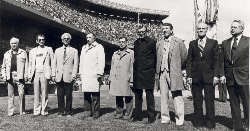 THE ROAR OF THE CROWD. Yankee stadium, 1977, first day of season, the platoon’s names shown on the scoreboard, with Kalil fifth from left.