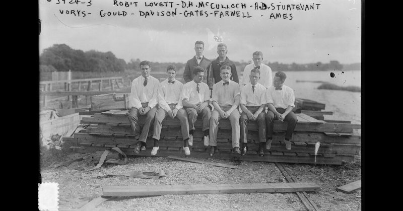 The men who started it all. This photo, from 1915 shows some of the 1st members of the Yale Aviators. 