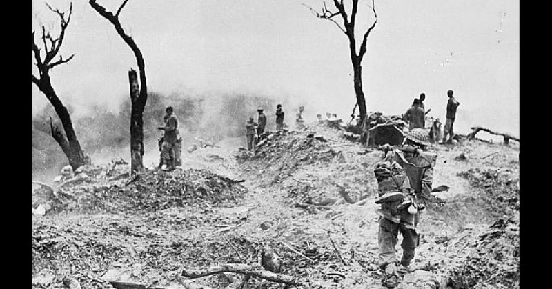 'Scraggy Hill' which was captured by 10th Gurkha rifles in fierce fighting in the Shenam area during the Battle of Imphal.