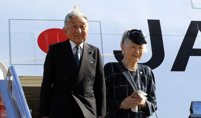 Japanese Emperor Akihito and Empress Michiko.
