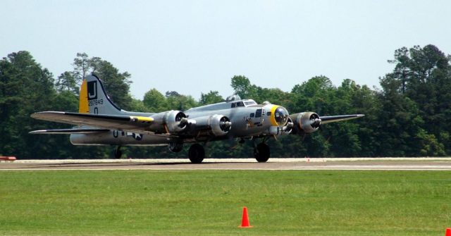 B-17 Flying Fortress The Liberty Belle, similar to ‘Madra Maiden’. Photo Credit