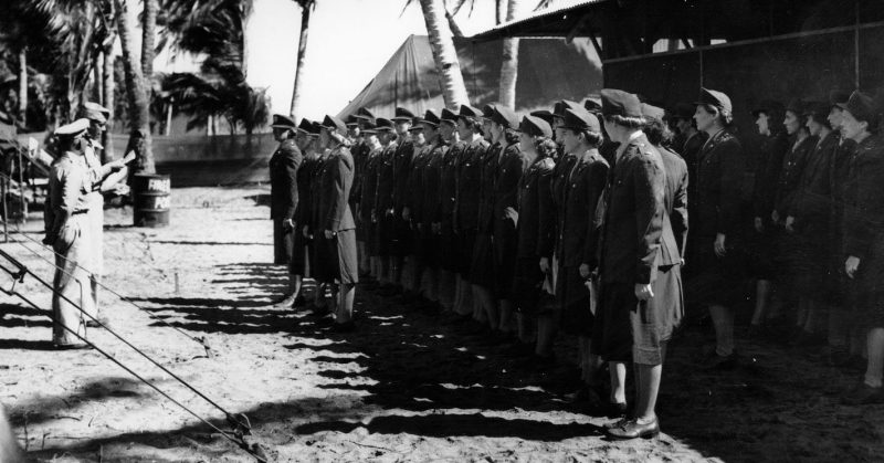 Army nurses during WWII.