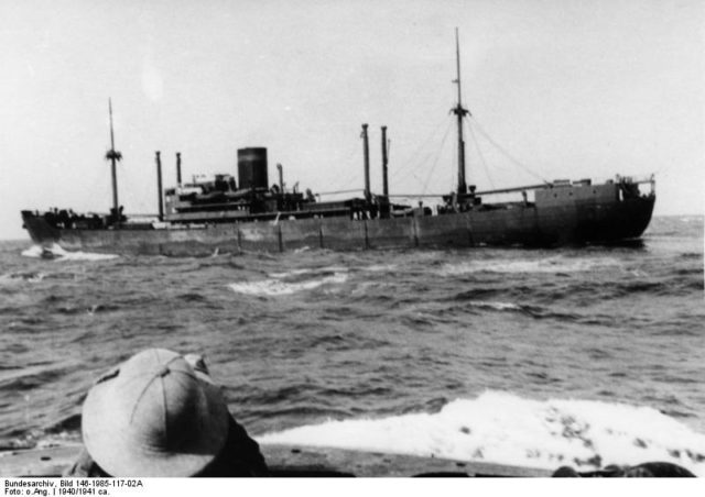 The auxiliary cruiser Kormoran. She wrought havoc on Allied shipping lanes in both the Atlantic and Indian Oceans. Bundesarchiv – CC BY-SA 2.0