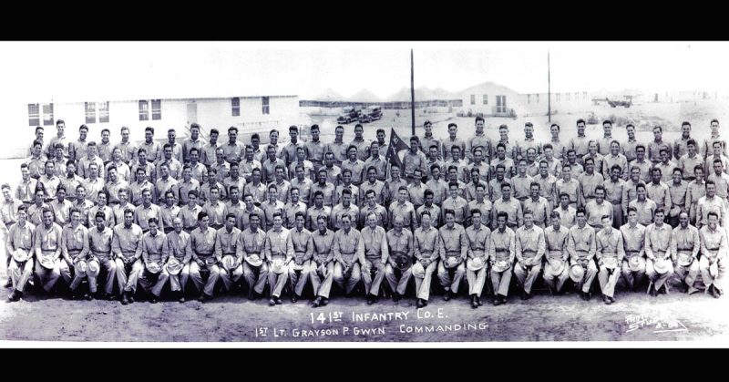 Company E. Photo taken Oct. 1941 at Camp Bowie in Brownwood Texas. Photo credits: Dave Gutierrez.
