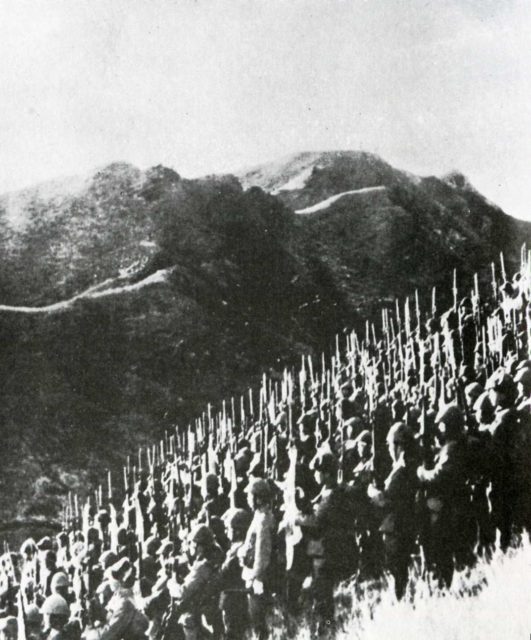 The Japanese 15th Army on the Burmese border in January 1942; 