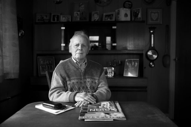 Portrait of Bernard Lesley How, aged 92.