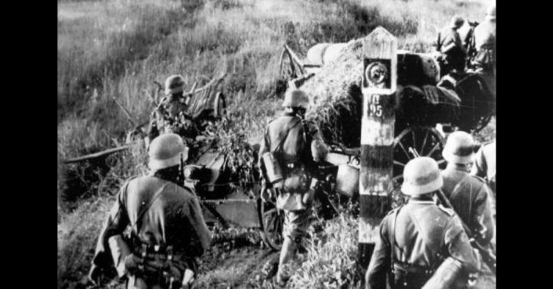 German troops on the Soviet border on June 22, 1941