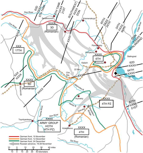 Map of the offensive