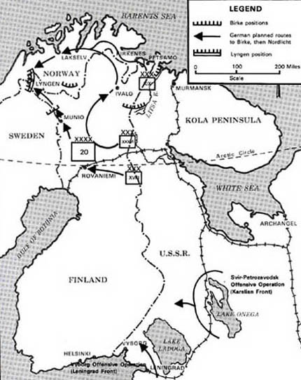 German withdrawal from Finland in 1944.