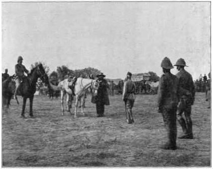 The Boer General Piet Cronje surrenders to the British after the Battle of Paardeberg;