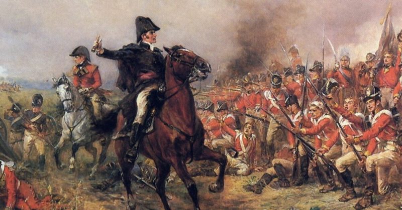 Wellington at Waterloo. 