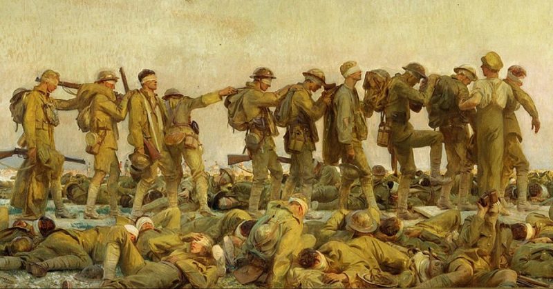 John Singer Sargent's 1918 painting Gassed.
