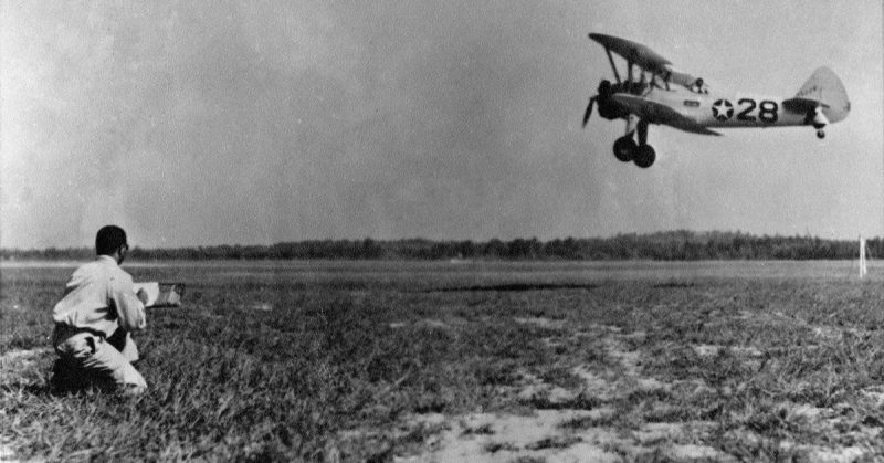 Tuskegee students during the training. Photo: U.S. Air Force photo.