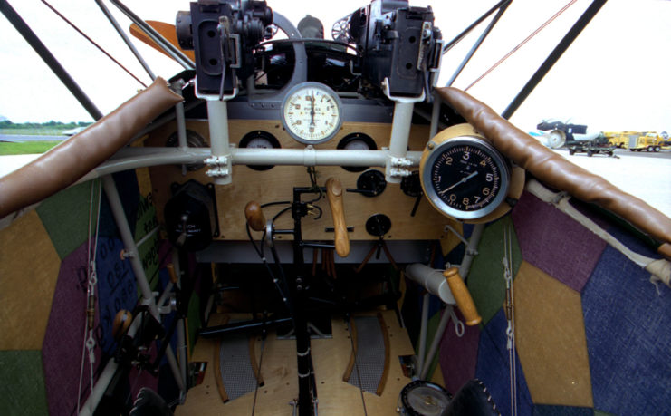 Fokker D. VII cockpit at the National Museum of the United States Air Force. Photo: U.S. Air Force.