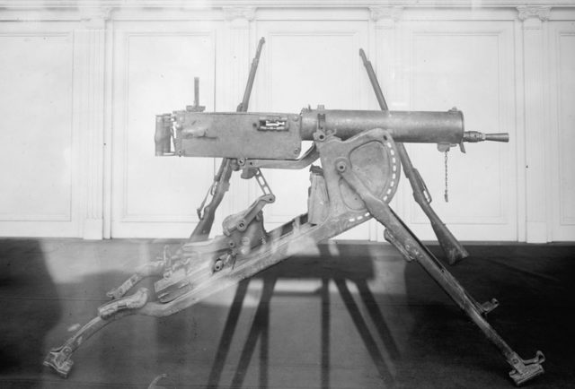 German MG 08 machine gun.