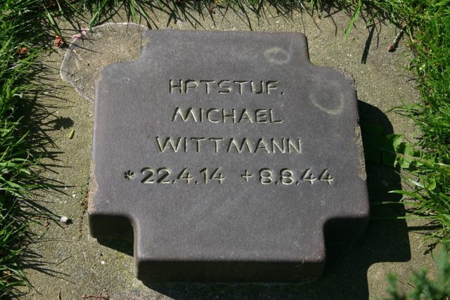 Grave of Michael Wittmann, La Cambe Cemetery, France. Photo: Pahcal123 / Own work / CC-BY 3.0