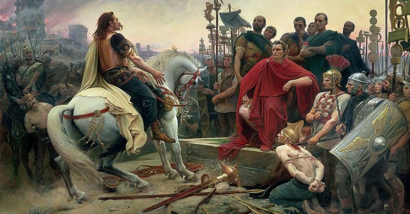 The Surrender of Vercingetorix to Caesar.  