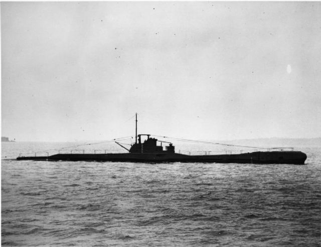 British T class submarine HMSM Triton underway.
