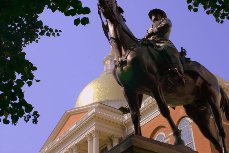 “Fighting” Joe Hooker’s equestrian statue at Massachusetts State House. Fogster – CC-BY 3.0