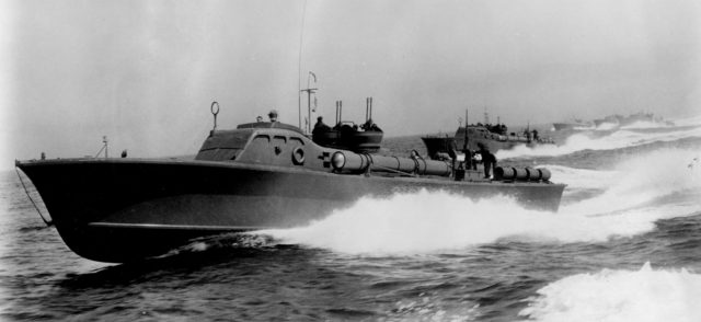 Photo above gives a good sight of the launching tubes on either side of the boat with the sometimes troublesome Mark VIII torpedo inside. Note the twin Anti-Aircraft Machine guns pointing vertically upwards and the lack of the automatic 20 mm Oerlikon cannons which came later, along with a load of other goodies. Primary anti-ship armament was four 2,600 lbs. (1,180 kg) Mark VIII torpedoes launched by 21-inch Mark XVIII (530 mm) torpedo tubes. Each torpedo bore a 466-pound (210 kg) TNT warhead and had a range of 16,000 yards (14,630 m) at 36 knots (66 km/h).