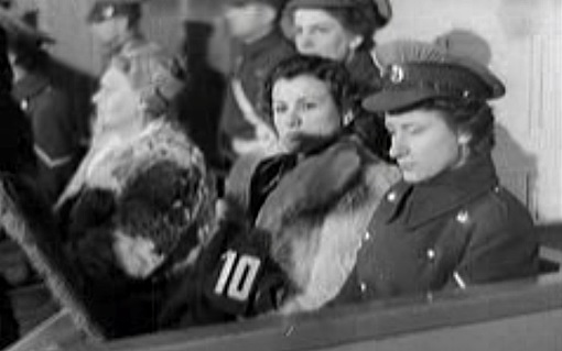 Former prison guards on trial at the Hamburg Ravensbrück Trials.