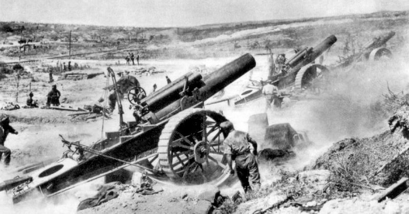 Artillery proved to be the most deadly weapon during the conflict 