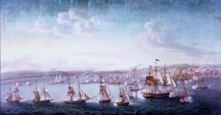 Bombardment of Tripoli, 3 August 1804.