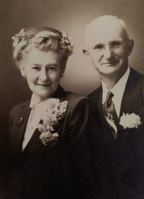 The late Gus Buchta married Lydia Hiemeyer at Trinity Lutheran Church in Russellville in 1952. Courtesy of Dorothy Rockelman.