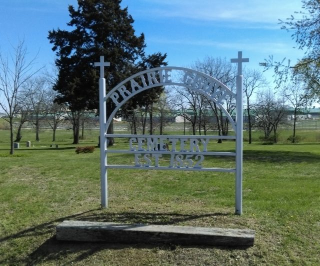 Established in 1852 and once known as the Tipton Colored Cemetery, the Prairie Grove Cemetery is the final resting spot for many soldiers who served with the United States Colored Infantry Regiments during the Civil War. Courtesy of Jeremy P. Ämick.