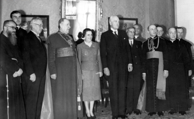 Maximilian Kolbe first from left.