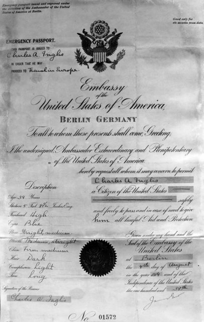 Lody’s American passport.