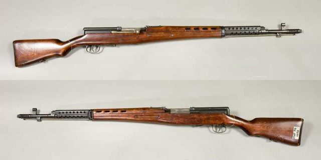 An SVT-40 self-loading rifle