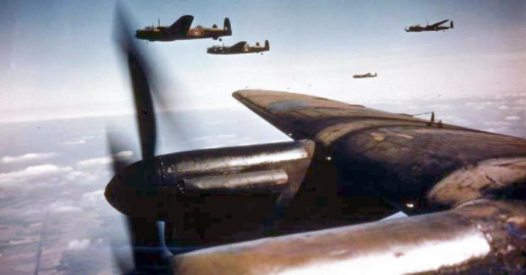 Avro Lancasters of No 50 Squadron, Royal Air Force (No 5 Group).