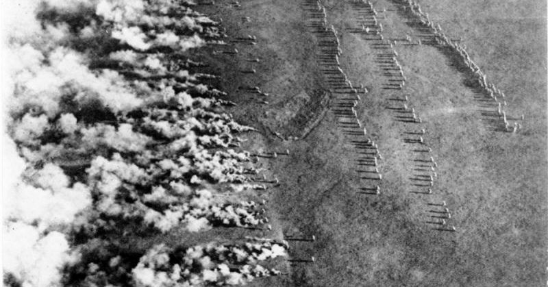 German gas attack on the eastern front. Photo: Bundesarchiv, Bild 183-F0313-0208-007 / CC-BY-SA 3.0.