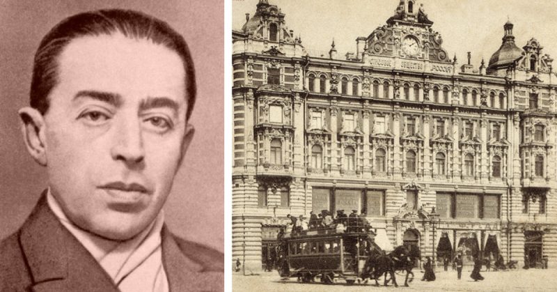 Left: Sidney Reiley. Right: Lubyanka prison.