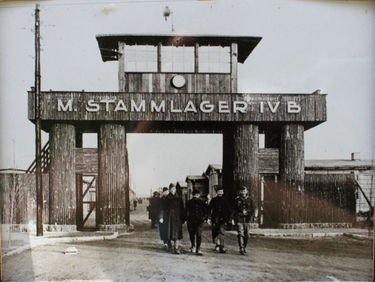 One of the Nazi prisoner of war camps – Entry of Stalag IV-B. Photo: LutzBruno / Own work / CC-BY-SA 3.0