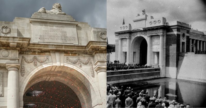 Left image: Jo Segers - War History Online. Right image: Courtesy of the CWGC