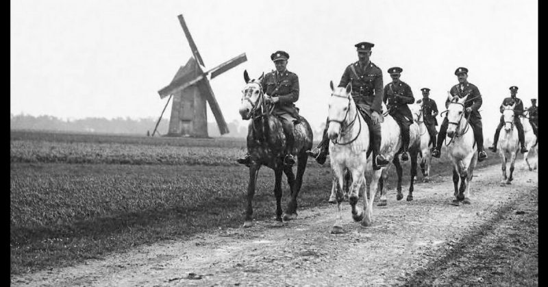Royal Scots Greys near Brimeux, France in 1918