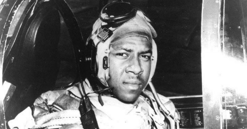 Brown in the cockpit of his F4U Corsair in Korea in late 1950.