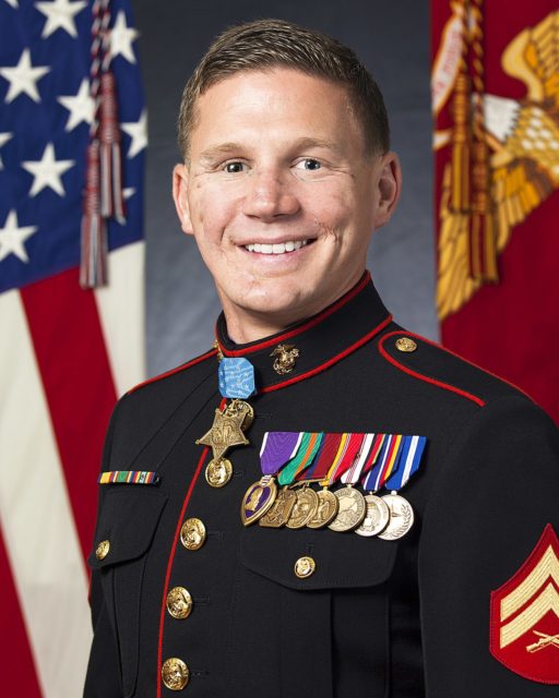 Official Photo of U.S. Marine Cpl. William Kyle Carpenter, Medal of Honor Recipient.