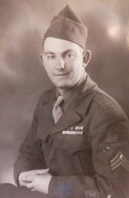 Harry Reed during WW II. Courtesy of Harry Reed.
